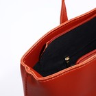 Сумка-шопер на молнии, цвет коричневый - фото 21236194