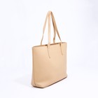 Сумка-шопер на молнии, цвет бежевый - фото 21236196