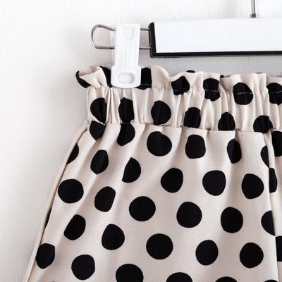 Пижама женская (худи, шорты) MINAKU: Polka-dot collection, бежевая, размер 46