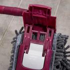 Швабра для мытья пола плоская Raccoon, насадка из микрофибры букли 41×12 см, стальная телескопическая ручка 77-130 см - Фото 3