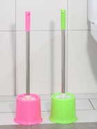 Ёршик для унитаза с подставкой, 13×53 см, цвет МИКС - Фото 6