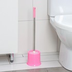 Ёршик для унитаза с подставкой, 13×53 см, цвет МИКС - Фото 5