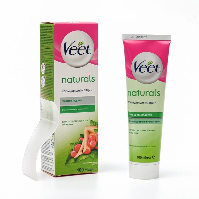 Крем для депиляции Veet.Naturals с маслом виноградной косточки, 100 мл