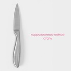 Нож для овощей кухонный Доляна Salomon, длина лезвия 9,5 см, цвет серебристый - Фото 2
