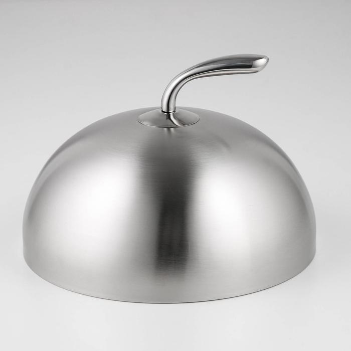 Крышка-Клош из нержавеющей стали, 26×26×15 см, круглая - Фото 1