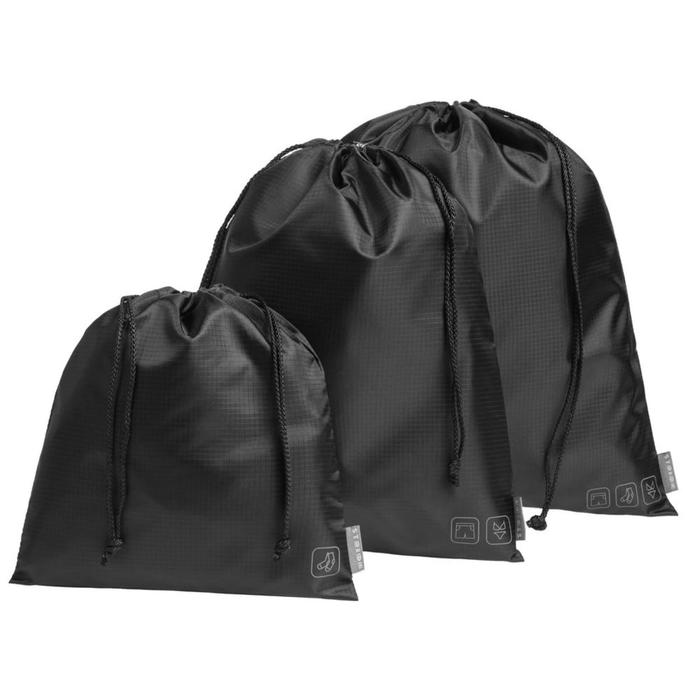 Набор сумок Stora черный, 24x26 см; 28х35 см; 37х40 см; упаковка 25х27 см - Фото 1