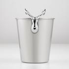 Ведро для льда, 2 л, 25×16×20.5 см, нержавеющая сталь - Фото 2