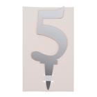 Топпер для торта «5», акрил, МИКС - Фото 1