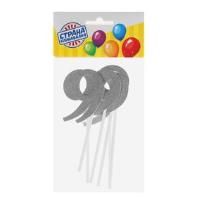 Топпер для торта «Цифра 9», набор 6 шт., МИКС (комплект 13 шт)