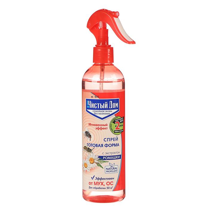 Спрей от мух и ос "Чистый дом", с экстрактом ромашки, 400 мл - Фото 1