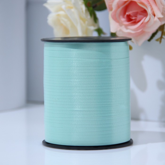 Лента для декора и подарков, тиффани, 0,5 см х 500 м - Фото 1