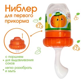 Ниблер для прикорма с силиконовой сеточкой «Весёлая тыква», р-р сеточки М
