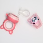 Ниблер для прикорма с силиконовой сеточкой «Пандочка», р-р сеточки L - фото 51505805