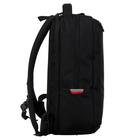 Рюкзак молодёжный, 41,5 х 29 х 18 см, Grizzly 134, эргономичная спинка, отделение для ноутбука, чёрный/красный RU-134-1 - Фото 3