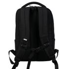 Рюкзак молодёжный, 41,5 х 29 х 18 см, Grizzly 134, эргономичная спинка, отделение для ноутбука, чёрный/красный RU-134-1 - Фото 4