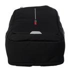 Рюкзак молодёжный, 41,5 х 29 х 18 см, Grizzly 134, эргономичная спинка, отделение для ноутбука, чёрный/красный RU-134-1 - фото 9571390