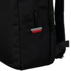 Рюкзак молодёжный, 41,5 х 29 х 18 см, Grizzly 134, эргономичная спинка, отделение для ноутбука, чёрный/красный RU-134-1 - Фото 7