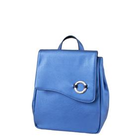 Сумка-рюкзак иск.кожа, отдел на клапане, цвет синий 25х12х30