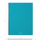 Тетрадь на спирали ErichKrause. Glance Vivid A4, 80 листов, в клетку, пластиковая обложка, блок офсет, МИКС - Фото 8