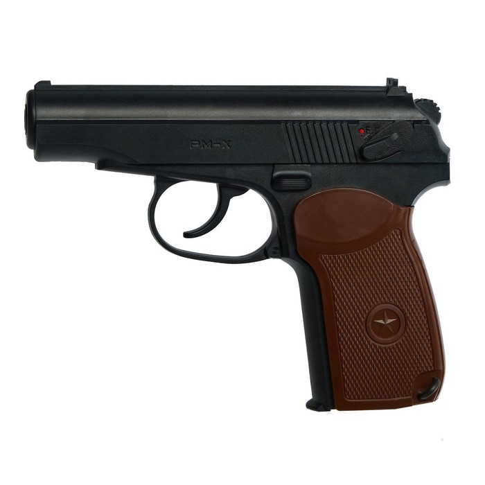 Пистолет пневматический "BORNER PM-X" кал. 4.5 мм, 3 Дж, корп. пластик, до 160 м/с - фото 1908672336