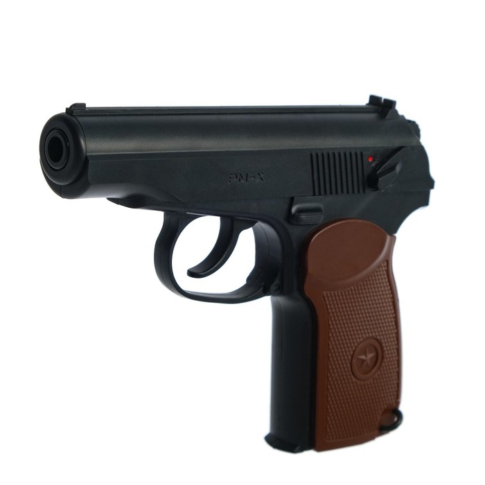Пистолет пневматический "BORNER PM-X" кал. 4.5 мм, 3 Дж, корп. пластик, до 160 м/с - фото 1892523715
