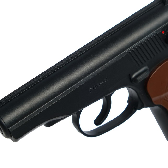 Пистолет пневматический "BORNER PM-X" кал. 4.5 мм, 3 Дж, корп. пластик, до 160 м/с - фото 1892523716