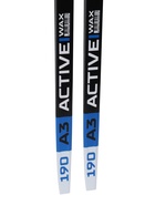 Комплект лыжный: пластиковые лыжи 190 см с насечкой, стеклопластиковые палки 150 см, крепления NNN, цвета МИКС - Фото 9