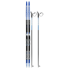 Комплект лыжный: пластиковые лыжи 190 см без насечек, стеклопластиковые палки 150 см, крепления NNN, цвета МИКС - Фото 18