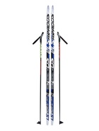 Комплект лыжный: пластиковые лыжи 185 см без насечек, стеклопластиковые палки 145 см, крепления NNN, цвет МИКС - Фото 7