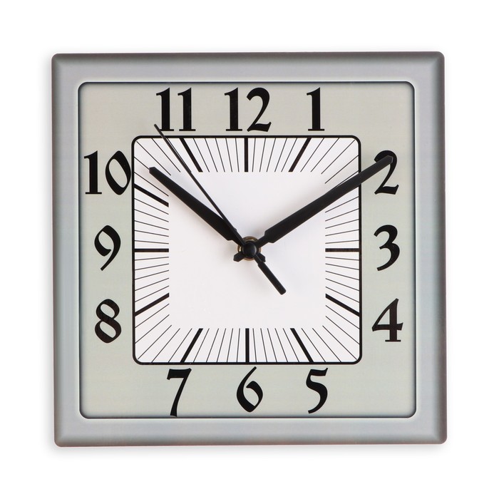 Часы настенные, серия: Классика, дискретный ход, 23.5 х 23.5 см, микс - фото 1905764494
