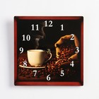 Часы настенные интерьерные  "Ароматный кофе", d-23 см - фото 318494240