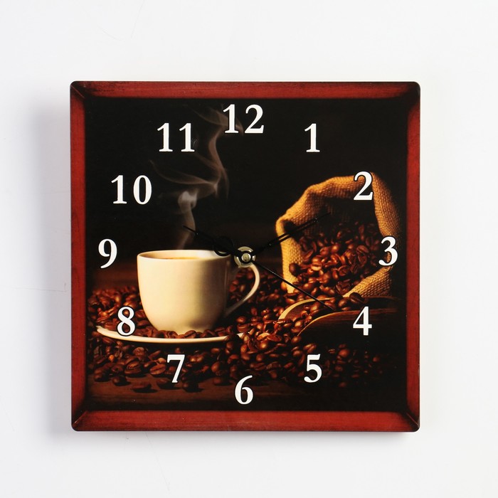 Часы настенные, серия: Кухня, "Ароматный кофе", дискретный ход - фото 1905764497
