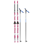 Комплект лыжный: пластиковые лыжи 180 см с насечкой, стеклопластиковые палки 140 см, крепления NN75 мм - Фото 6
