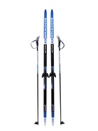 Комплект лыжный: пластиковые лыжи 170 см с насечкой, стеклопластиковые палки 130 см, крепления NN75 мм, цвета МИКС - Фото 7