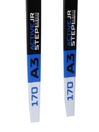 Комплект лыжный: пластиковые лыжи 170 см с насечкой, стеклопластиковые палки 130 см, крепления NN75 мм, цвета МИКС - Фото 10