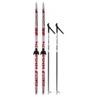 Комплект лыжный: пластиковые лыжи 160 см с насечкой, стеклопластиковые палки 120 см, крепления NN75 мм, цвета МИКС - Фото 14