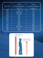 Комплект лыжный: пластиковые лыжи 160 см с насечкой, стеклопластиковые палки 120 см, крепления NN75 мм, цвета МИКС - Фото 6