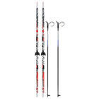 Комплект лыжный: пластиковые лыжи 200 см без насечек, стеклопластиковые палки 160 см, крепления NN75 мм, цвета МИКС - Фото 16