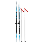 Комплект лыжный: пластиковые лыжи 195 см без насечек, стеклопластиковые палки 155 см, крепления NN75 мм, цвета МИКС - Фото 14