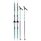 Комплект лыжный: пластиковые лыжи 180 см без насечек, стеклопластиковые палки 140 см, крепления NN75 мм, цвета МИКС - Фото 11