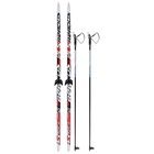 Комплект лыжный: пластиковые лыжи 180 см без насечек, стеклопластиковые палки 140 см, крепления NN75 мм, цвета МИКС - Фото 16