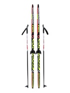 Комплект лыжный: пластиковые лыжи 160 см без насечек, стеклопластиковые палки 120 см, крепления NN75 мм, цвета МИКС - Фото 7