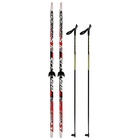 Комплект лыжный: пластиковые лыжи 195 см с насечкой, стеклопластиковые палки 155 см, крепления NN75 мм, цвета МИКС - Фото 18