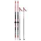 Комплект лыжный: пластиковые лыжи 195 см с насечкой, стеклопластиковые палки 155 см, крепления NN75 мм, цвета МИКС - Фото 22