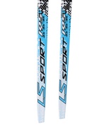 Комплект лыжный: пластиковые лыжи 195 см с насечкой, стеклопластиковые палки 155 см, крепления NN75 мм, цвета МИКС - Фото 10