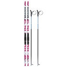 Комплект лыжный: пластиковые лыжи 180 см с насечкой, стеклопластиковые палки 140 см, крепления SNS, цвета МИКС - Фото 11