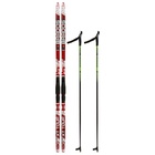 Комплект лыжный: пластиковые лыжи 180 см без насечек, стеклопластиковые палки 140 см, крепления SNS, цвета МИКС - Фото 13