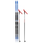 Комплект лыжный: пластиковые лыжи 170 см без насечек, стеклопластиковые палки 130 см, крепления SNS, цвета МИКС - Фото 16