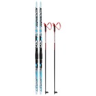Комплект лыжный: пластиковые лыжи 170 см без насечек, стеклопластиковые палки 130 см, крепления SNS - Фото 6