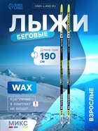 Лыжи пластиковые, 190 см, цвета МИКС - Фото 1